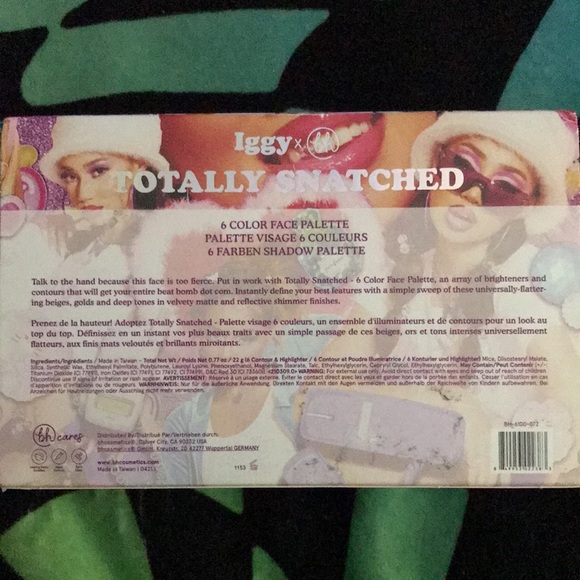 💜🆕BH Cosmetics x Iggy Azalea Totally Snatched 6 Color Face Palette BNIP!SO😈✨ - Picture 7 of 13
